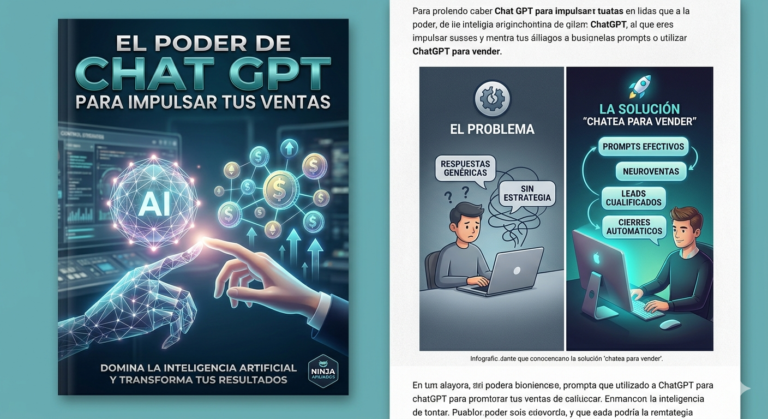 ChatGPT para Ventas: El sistema validado para multiplicar tus conversiones sin trabajar más horas.