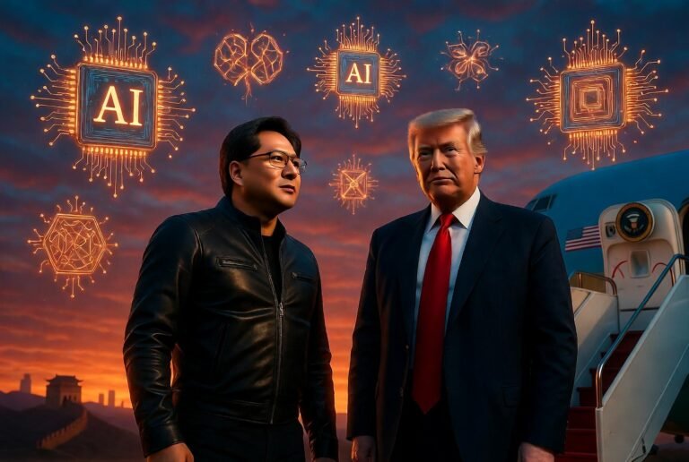 Jensen Huang se une a Trump en el Air Force One: La IA y los chips dominan la agenda en China